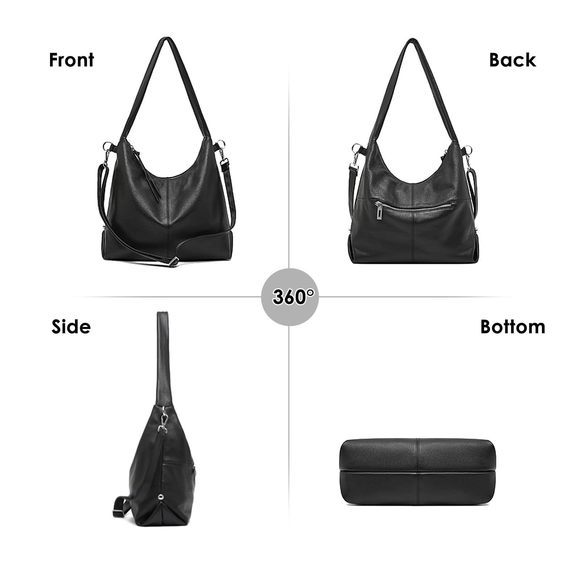 Hobo Bag Handbags, Genuine Leather Crossbody Bags Shoulder Purses >:( - Picture 6 of 7